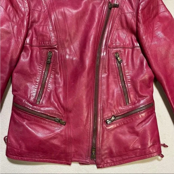 Vintage Donna Karan double rider's moto jacket - Picture 3 of 10